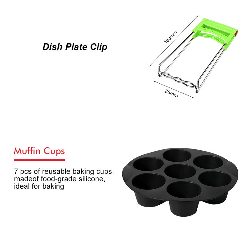 Air Fryer Accessories 6‑Piece Cooking Set, 4.2L by HitMyNeed