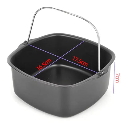Air Fryer Non-Stick Cake Baking Tray Basket 7" & 8" by HitMyNeed