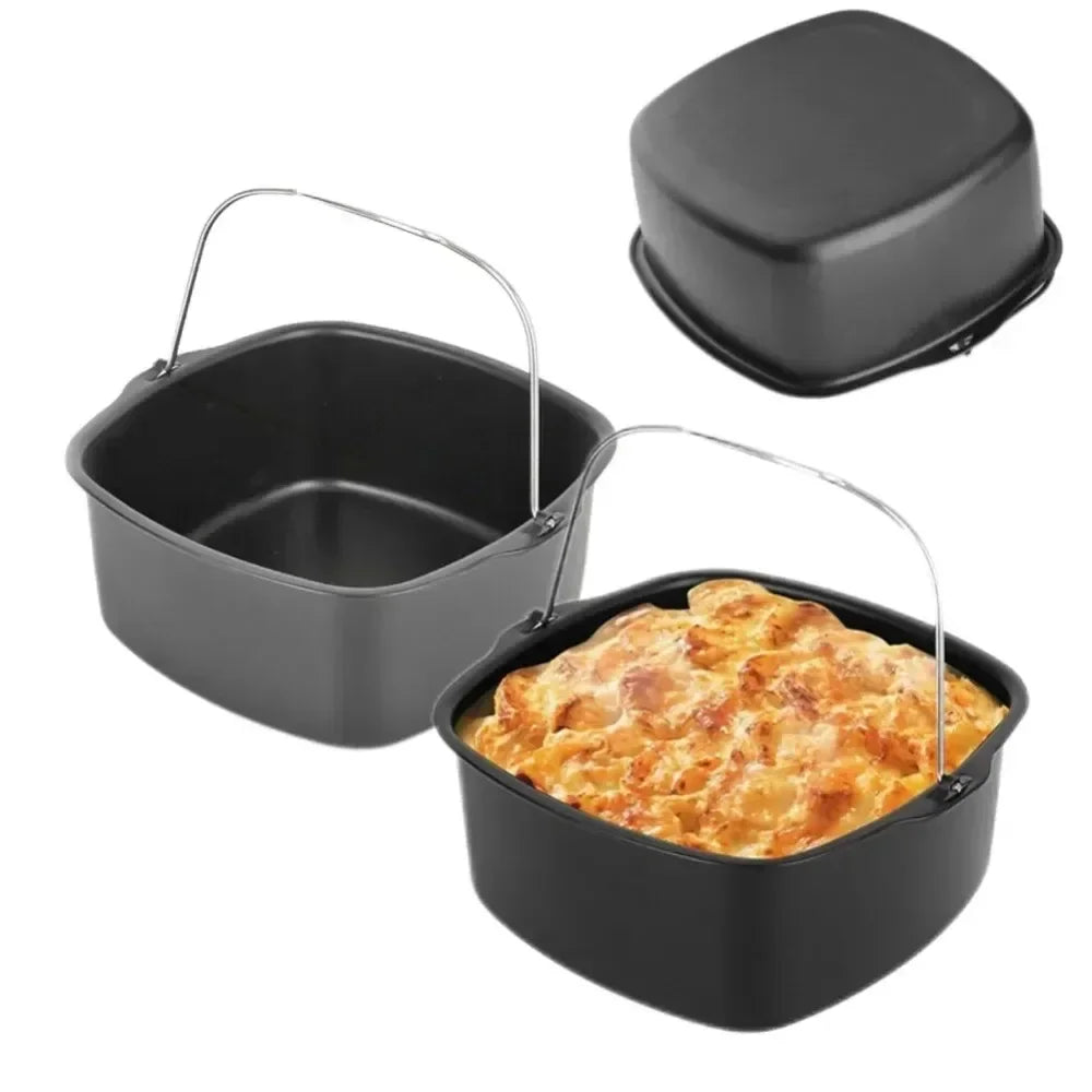 Air Fryer Non-Stick Cake Baking Tray Basket 7" & 8" 8inch by HitMyNeed
