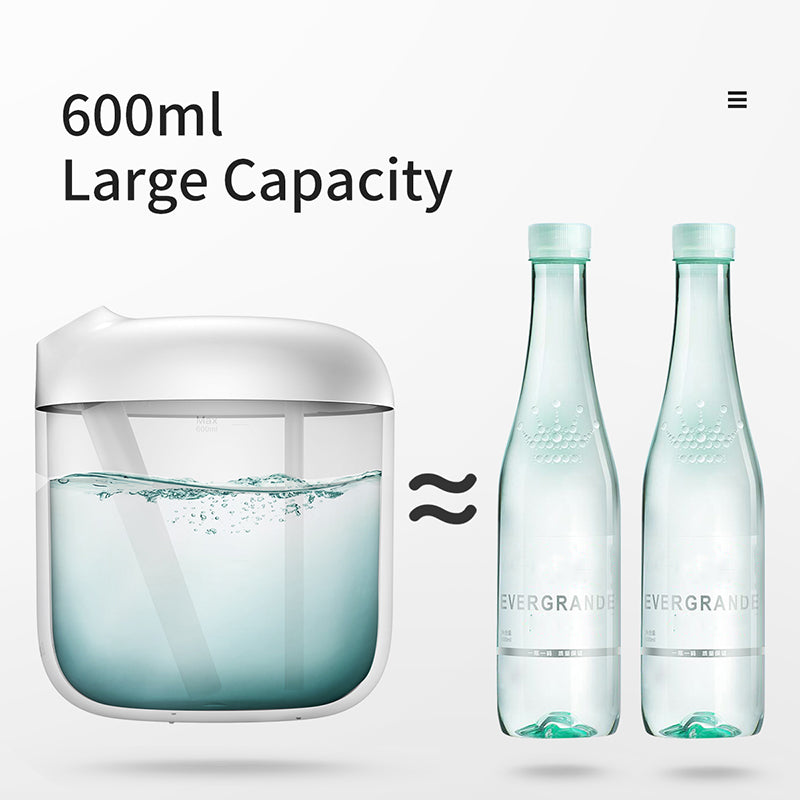 Air Humidifier Purifier with LED Night Light, 600ml by HitMyNeed