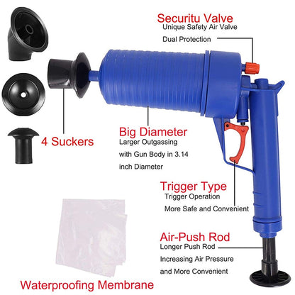 Air-Powered Toilet Plunger Drain Blaster Gun by HitMyNeed