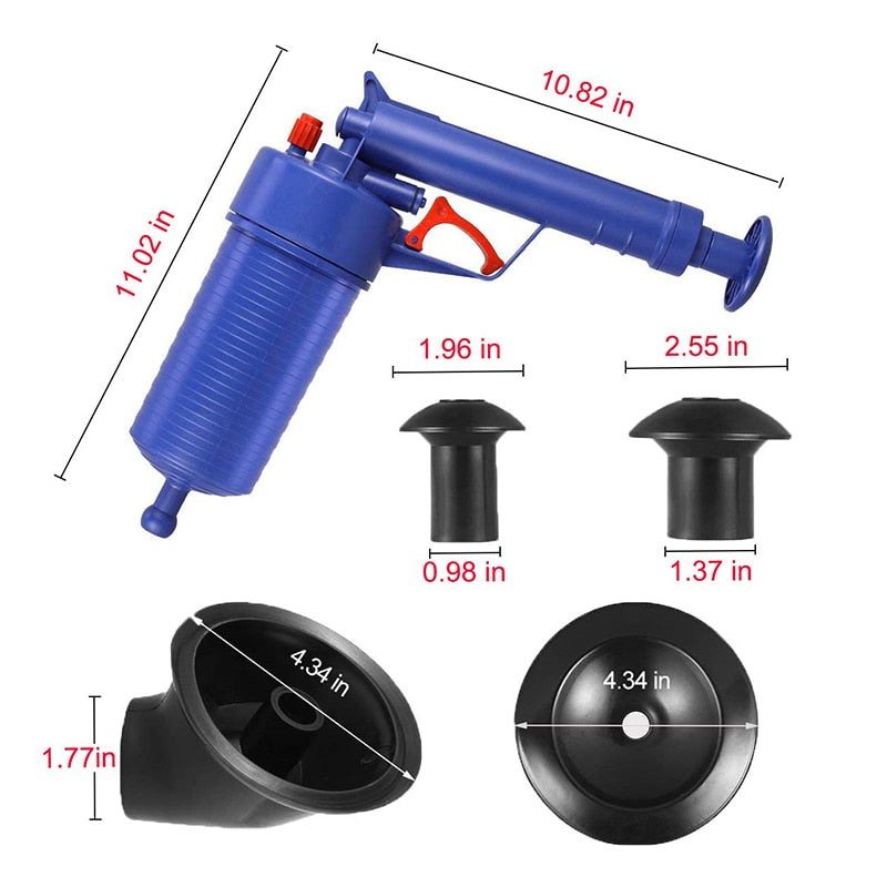 Air-Powered Toilet Plunger Drain Blaster Gun by HitMyNeed
