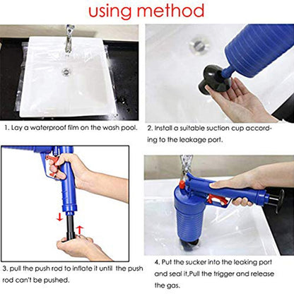 Air-Powered Toilet Plunger Drain Blaster Gun by HitMyNeed
