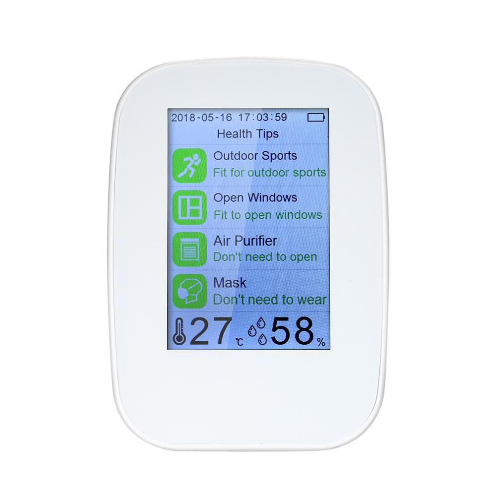 Air Quality Monitor with CO2, PM2.5 & TVOC Sensors by HitMyNeed