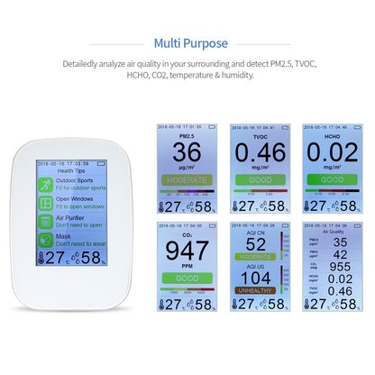 Air Quality Monitor with CO2, PM2.5 & TVOC Sensors by HitMyNeed