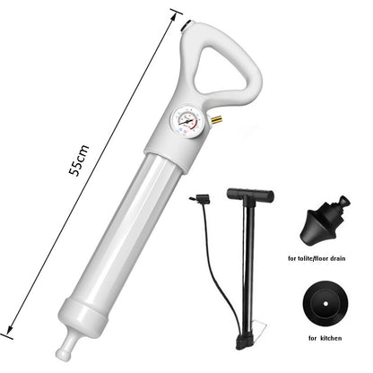 Air Toilet Plunger with Pressure Pump Gauge by HitMyNeed