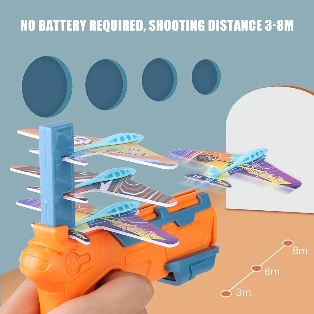 Airplane Launcher Gun with 6 Foam Planes by HitMyNeed