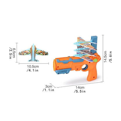 Airplane Launcher Gun with 6 Foam Planes by HitMyNeed