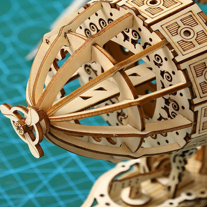 Airship 3D Wooden Car Puzzle Mechanical Model Kit by HitMyNeed