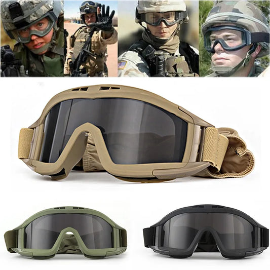 Airsoft Tactical Goggles with 3 Interchangeable Lenses by HitMyNeed