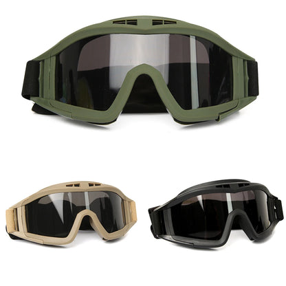 Airsoft Tactical Goggles with 3 Interchangeable Lenses by HitMyNeed