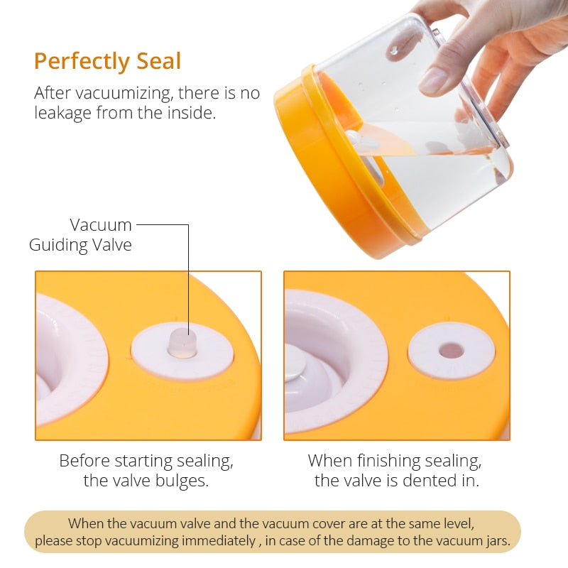 Airtight Vacuum Food Storage Container Set (4pcs) by HitMyNeed
