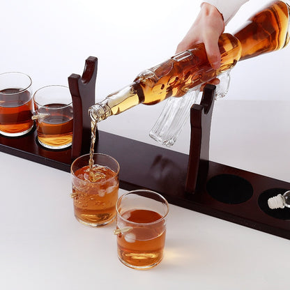 AK47 Whiskey Gun Decanter Set with Shot Glasses by HitMyNeed