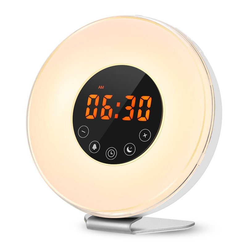 Alarm Clock Radio with LED Sunrise Night Light by HitMyNeed