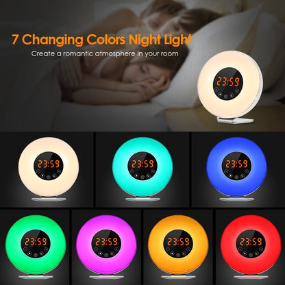 Alarm Clock Radio with LED Sunrise Night Light by HitMyNeed