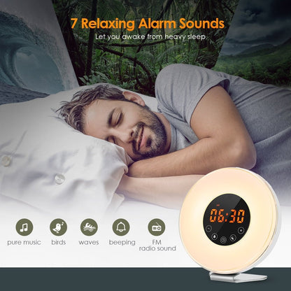 Alarm Clock Radio with LED Sunrise Night Light by HitMyNeed
