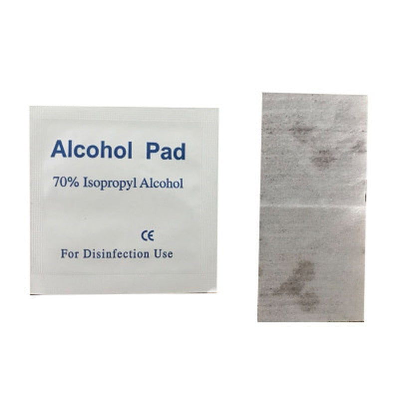 Alcohol Prep Pads 100 Pack, 70% Isopropyl by HitMyNeed