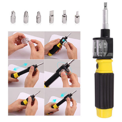 All-in-One 6-in-1 Magnetic Screwdriver Bit Tool by HitMyNeed