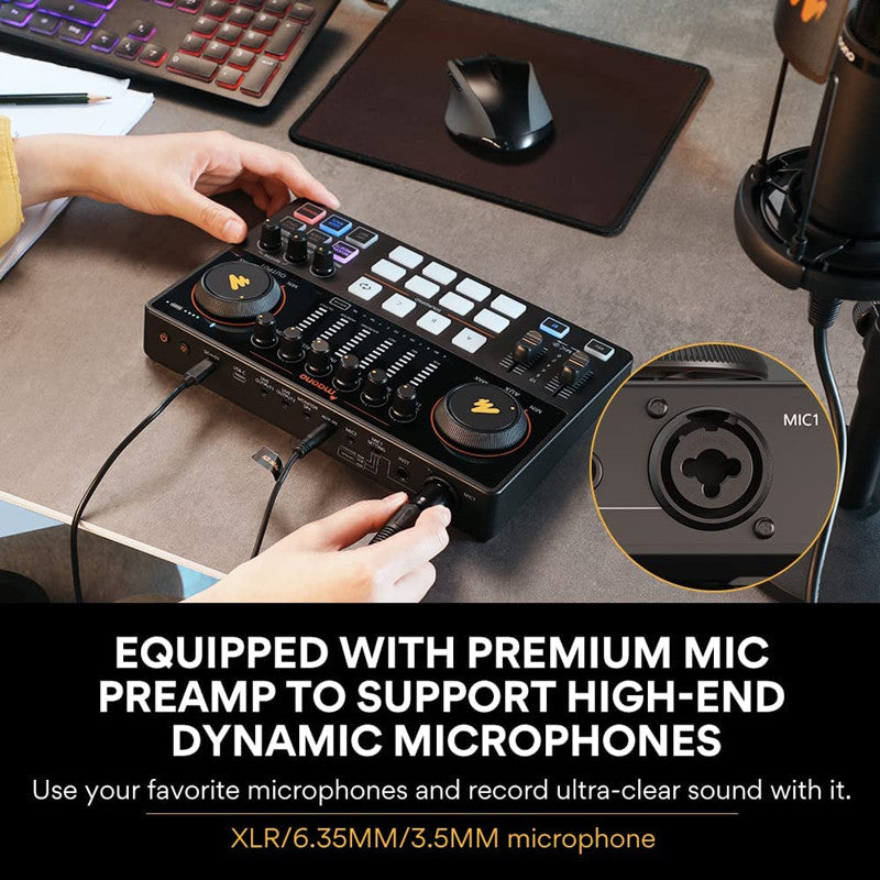 All‑in‑One USB Audio Interface & Podcast Mixer Kit by HitMyNeed