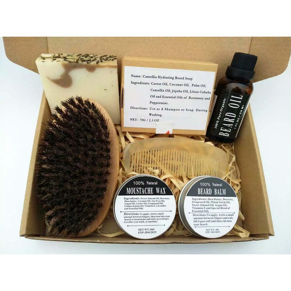 All Natural Beard Care Kit with Balm and Oil by HitMyNeed