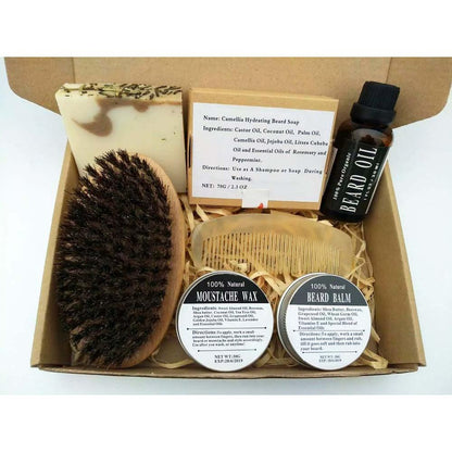 All Natural Beard Care Kit with Balm and Oil by HitMyNeed