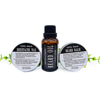 All Natural Beard Care Kit with Balm and Oil by HitMyNeed