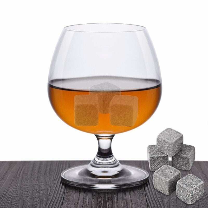 All Natural Whiskey Stones Drink Cooler Set (9-Pack) by HitMyNeed