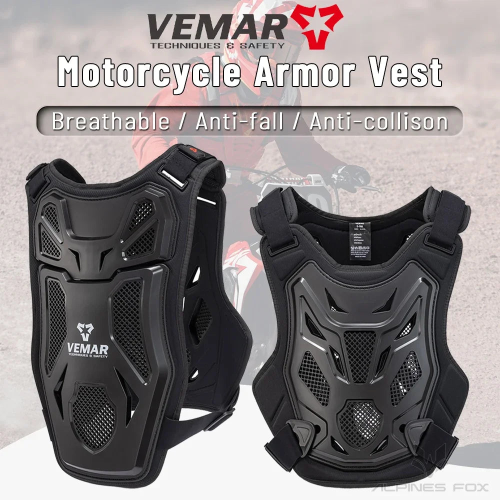 All Season Motocross Chest & Back Armor Vest by HitMyNeed