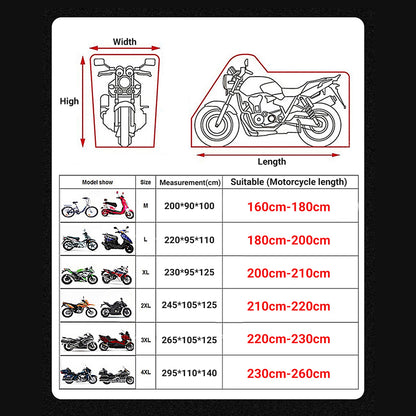 All-Season Waterproof Motorcycle Cover UV & Dustproof by HitMyNeed
