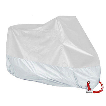All-Season Waterproof Motorcycle Cover UV & Dustproof 2xl-for-2101-2200mm all-silver by HitMyNeed