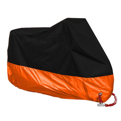 All-Season Waterproof Motorcycle Cover UV & Dustproof l-for-1801mm-2000mm orange by HitMyNeed