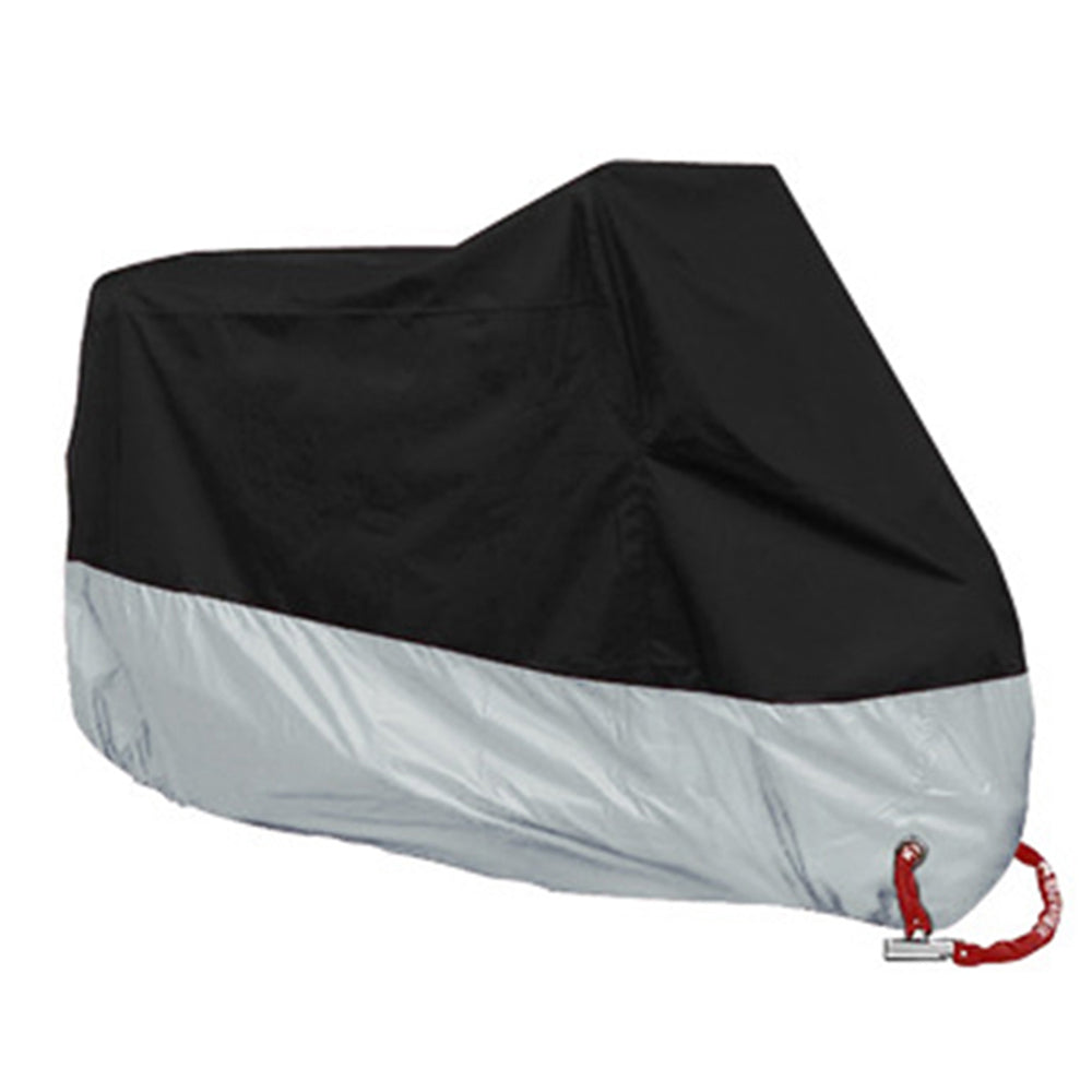 All-Season Waterproof Motorcycle Cover UV & Dustproof l-for-1801mm-2000mm silver by HitMyNeed