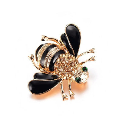 Alloy and Crystal Bee Pin Brooch by HitMyNeed