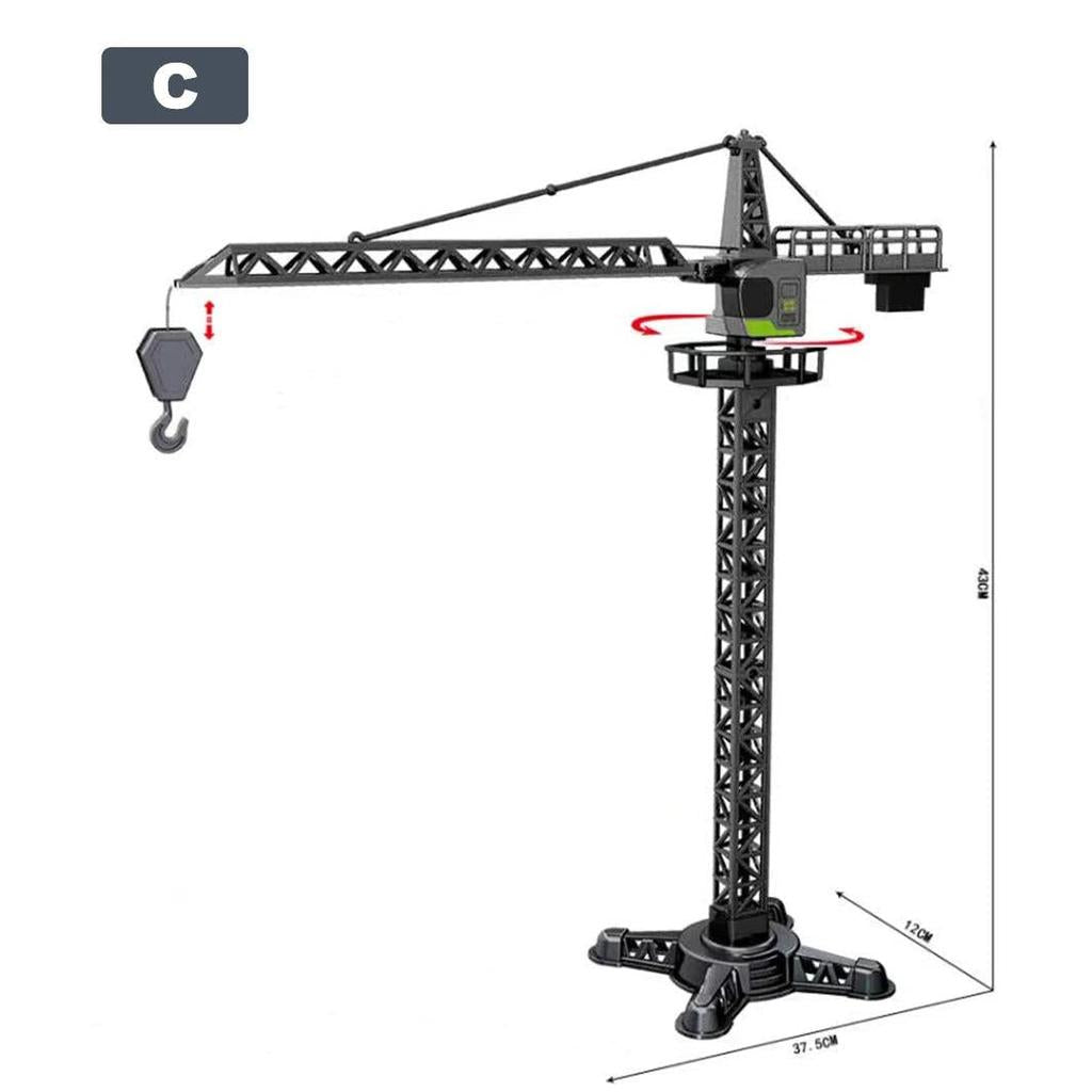 Alloy Diecast Tower Crane Construction Toy Model by HitMyNeed