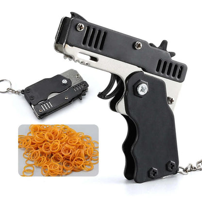 Alloy Keychain Rubber Band Gun with 60 Shots by HitMyNeed