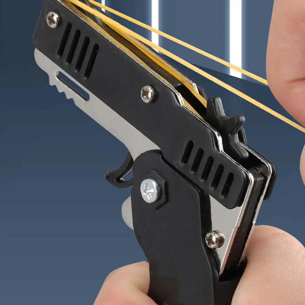 Alloy Keychain Rubber Band Gun with 60 Shots by HitMyNeed