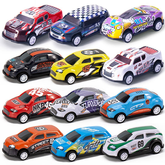 Alloy Metal Pull Back Toy Car Set for Kids (8 Pcs) by HitMyNeed