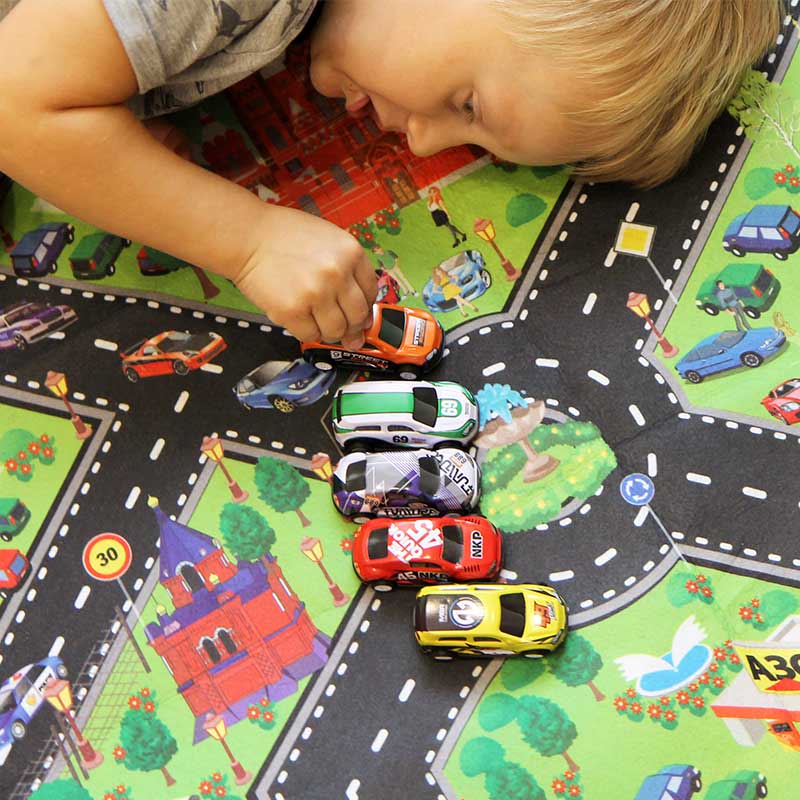 Alloy Metal Pull Back Toy Car Set for Kids (8 Pcs) by HitMyNeed