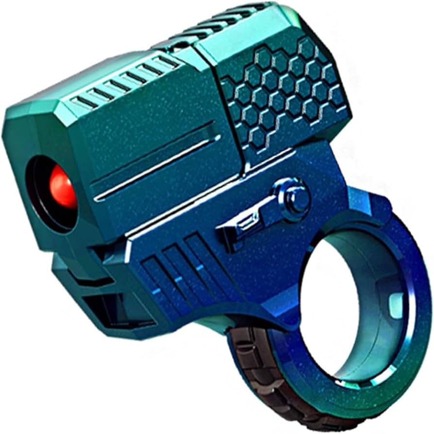 Alloy Pistol Fidget Ring Launcher for Adult Stress Relief by HitMyNeed