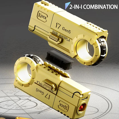 Alloy Pistol Fidget Ring Launcher for Adult Stress Relief by HitMyNeed