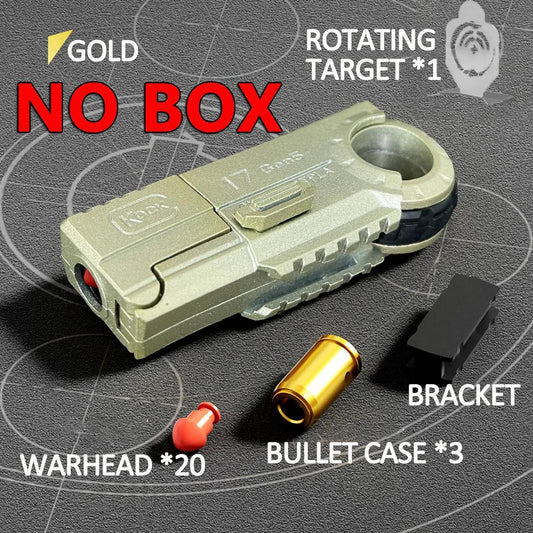 Alloy Pistol Fidget Ring Launcher for Adult Stress Relief wj86-gold-no-box by HitMyNeed