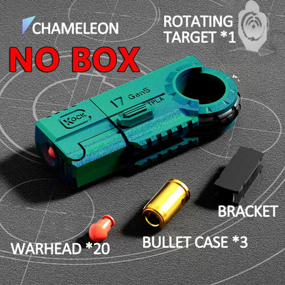 Alloy Pistol Fidget Ring Launcher for Adult Stress Relief wj86-green-no-box by HitMyNeed