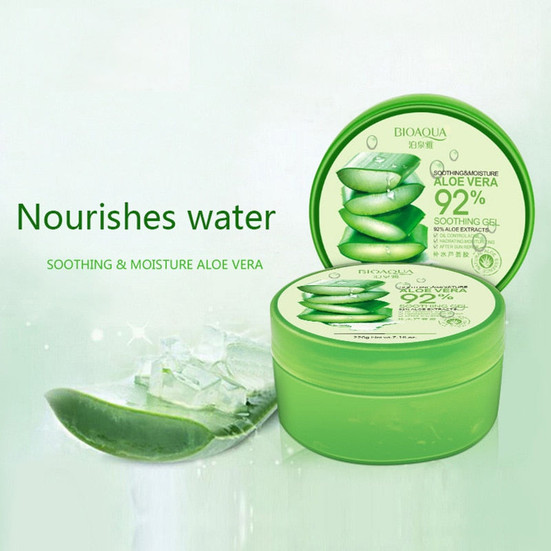 Aloe Vera Hydrating Facial Gel for Sensitive Skin 220g by HitMyNeed