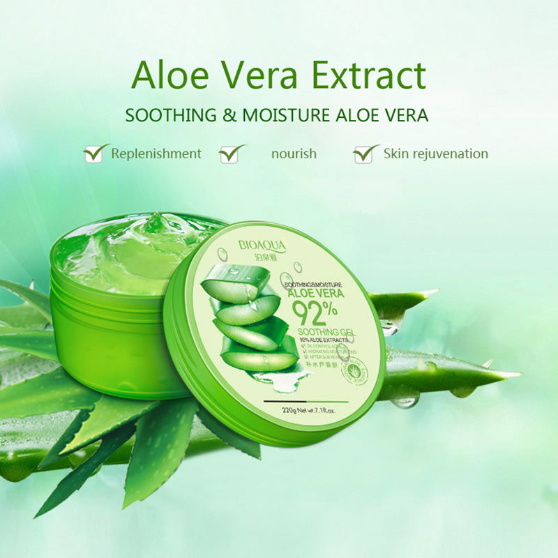 Aloe Vera Hydrating Facial Gel for Sensitive Skin 220g by HitMyNeed