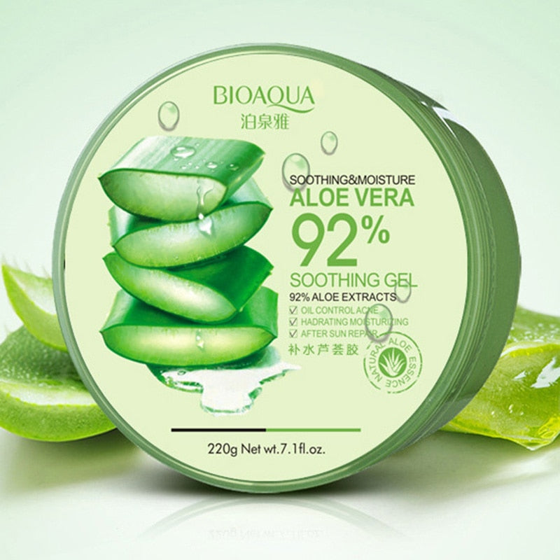 Aloe Vera Hydrating Facial Gel for Sensitive Skin 220g by HitMyNeed
