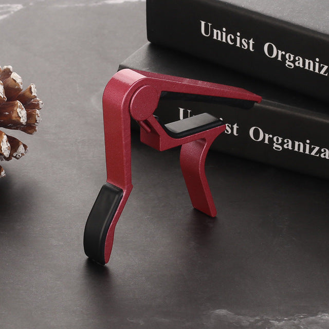 Aluminium Alloy Guitar Capo for Acoustic & Classical red by HitMyNeed