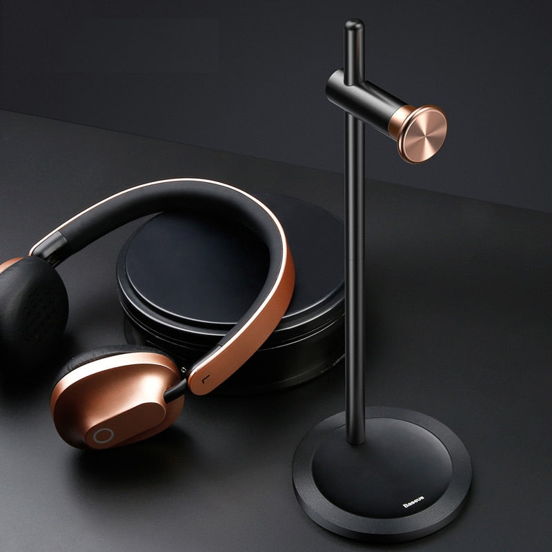 Aluminium Desktop Headphone Stand with Non-Slip Base by HitMyNeed