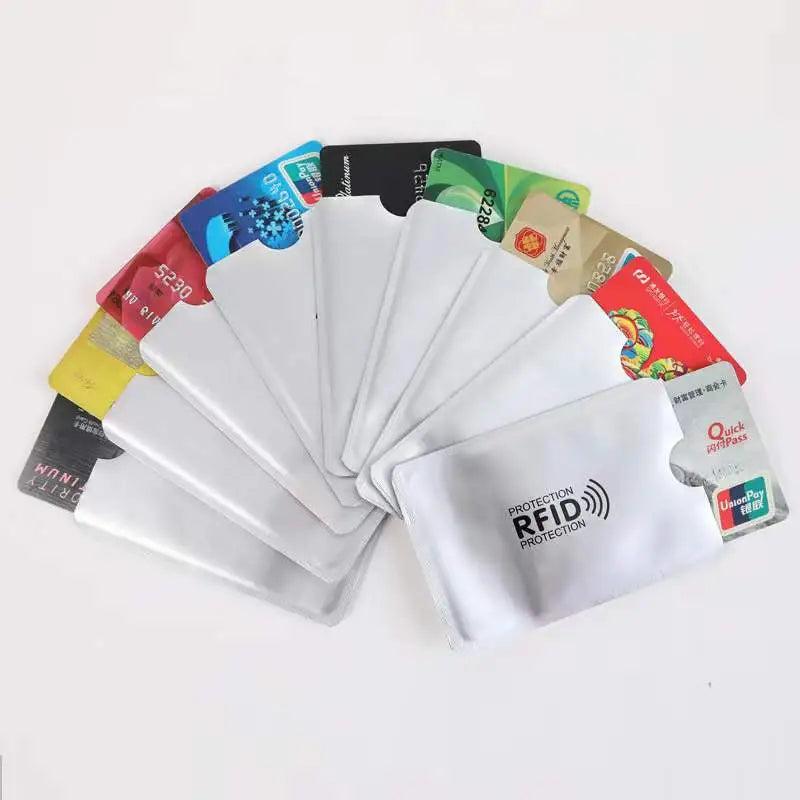 Aluminium RFID Blocking Metal Credit Card Holder 10pcs-blue by HitMyNeed