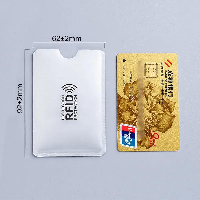 Aluminium RFID Blocking Metal Credit Card Holder 10pcs-light-gold by HitMyNeed