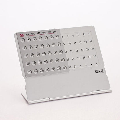 Aluminum 100-Year Perpetual Desk Calendar by HitMyNeed